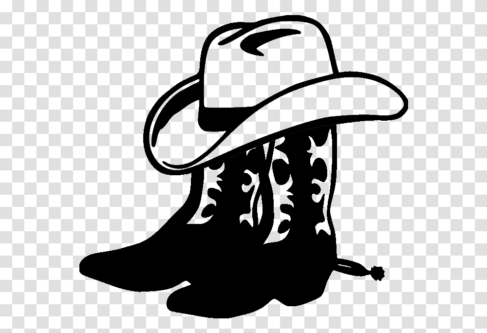 Cowboy Hat And Boots Clipart, Apparel Transparent Png