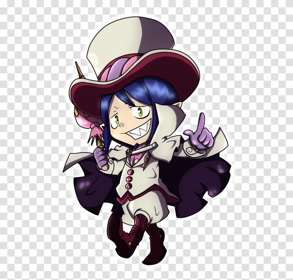 Cowboy Hat Ao No Exorcist Mephisto Chibi, Helmet, Apparel, Person Transparent Png