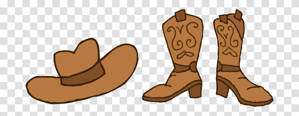Cowboy Hat Clipart, Apparel, Cowboy Boot, Footwear Transparent Png