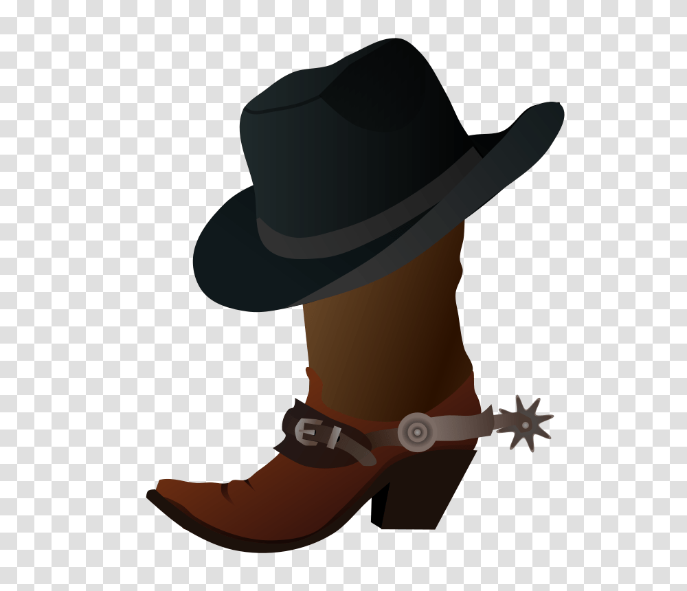 Cowboy Hat Clipart, Apparel, Footwear, Boot Transparent Png