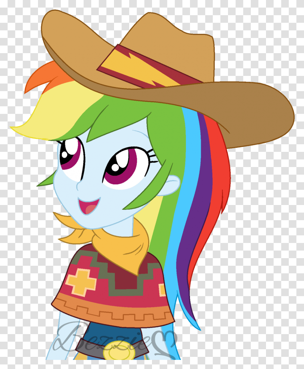 Cowboy Hat Clipart Rainbow Dash Cowgirl, Apparel, Sombrero Transparent Png