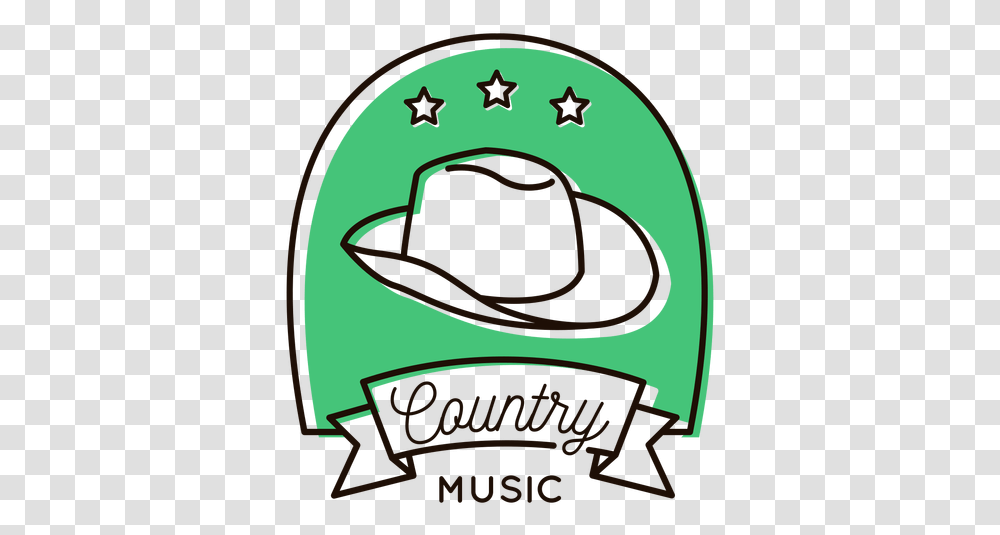 Cowboy Hat Country Music Symbol Simbolo De Musica Country, Clothing, Apparel, Sombrero, Helmet Transparent Png