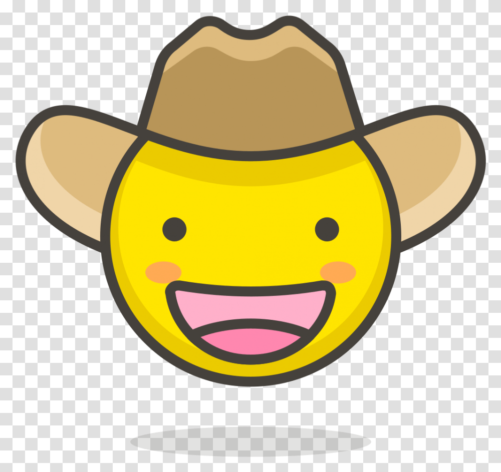 Cowboy Hat Face Emoji Cowboy Hat Cute, Apparel Transparent Png