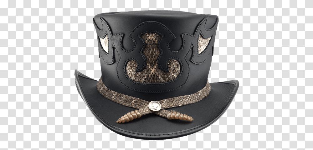 Cowboy Hat Top Hat Cap Rattlesnake Leather Voodoo Top Hats, Apparel, Cuff Transparent Png