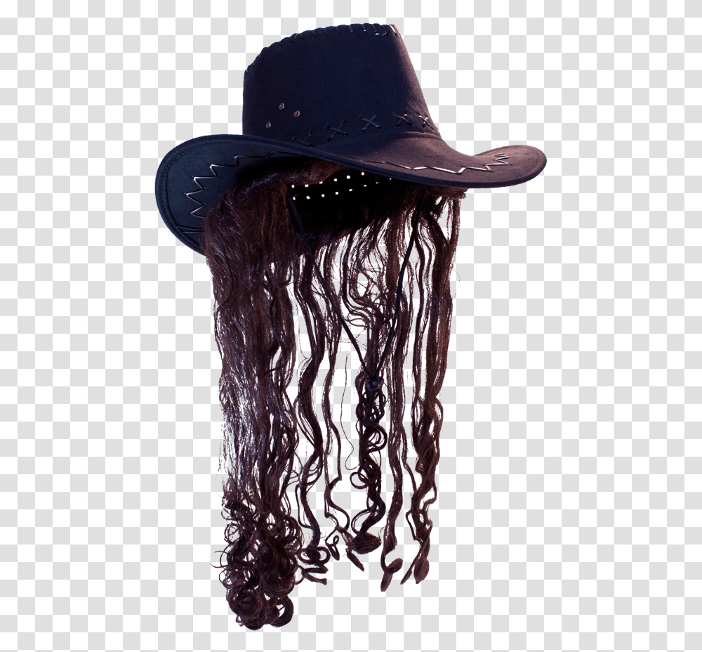 Cowboy Hat Wig, Apparel, Person, Human Transparent Png