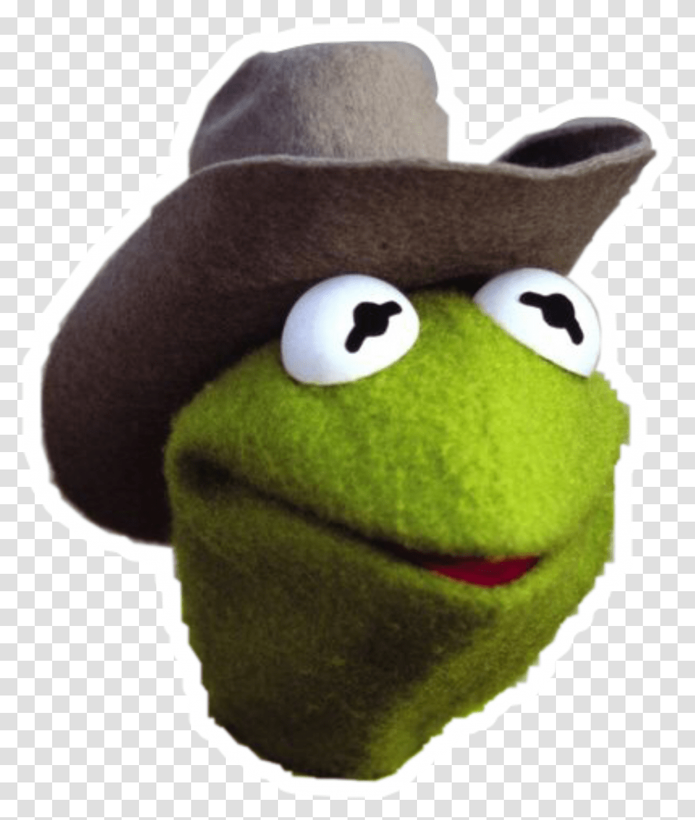 Cowboy Kermit Kermit With Cowboy Hat, Apparel, Plush, Toy Transparent Png