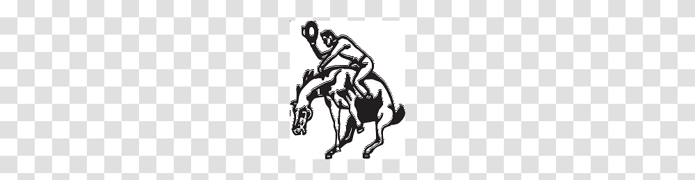 Cowboy On A Bucking Horse Decal, Mammal, Animal Transparent Png