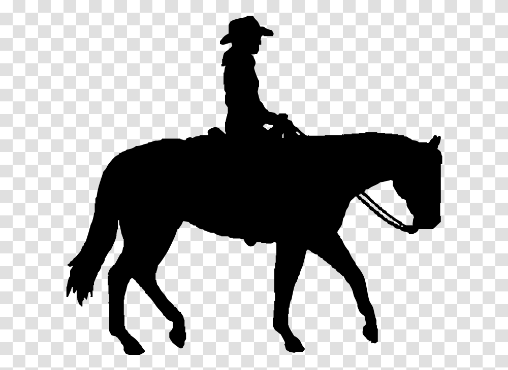 Cowboy On Horse Silhouette, Gray, World Of Warcraft Transparent Png