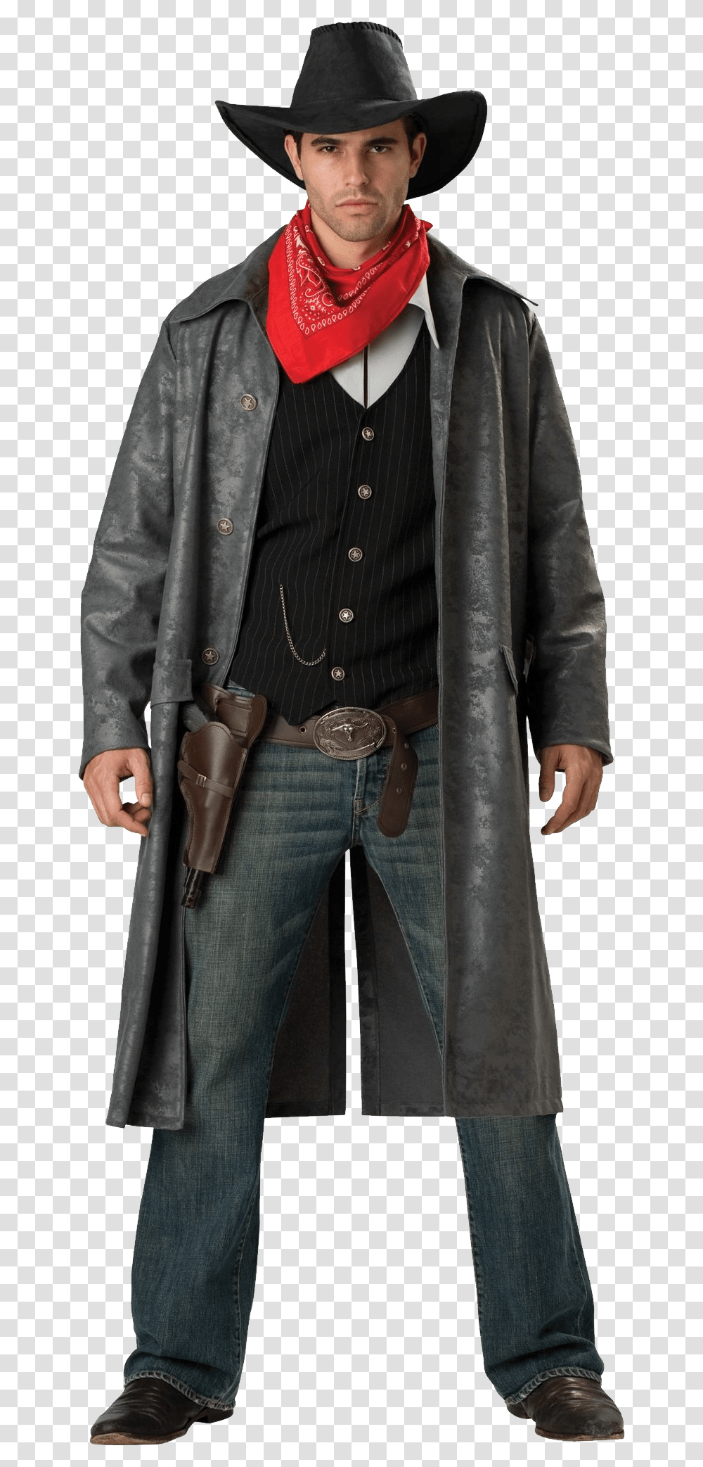 Cowboy, Person, Apparel, Coat Transparent Png