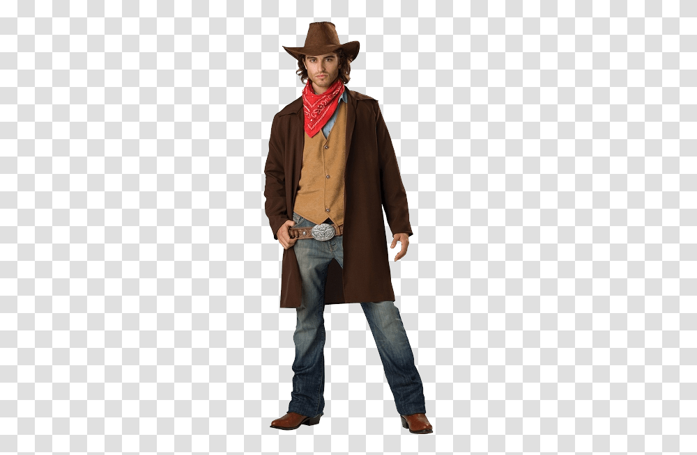 Cowboy, Person, Apparel, Coat Transparent Png