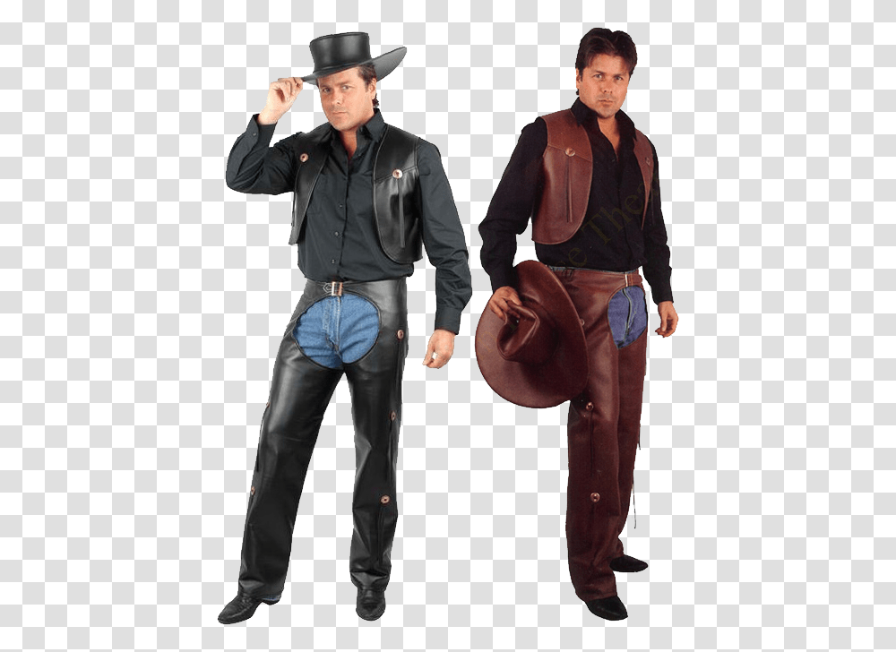 Cowboy, Person, Jacket, Coat Transparent Png