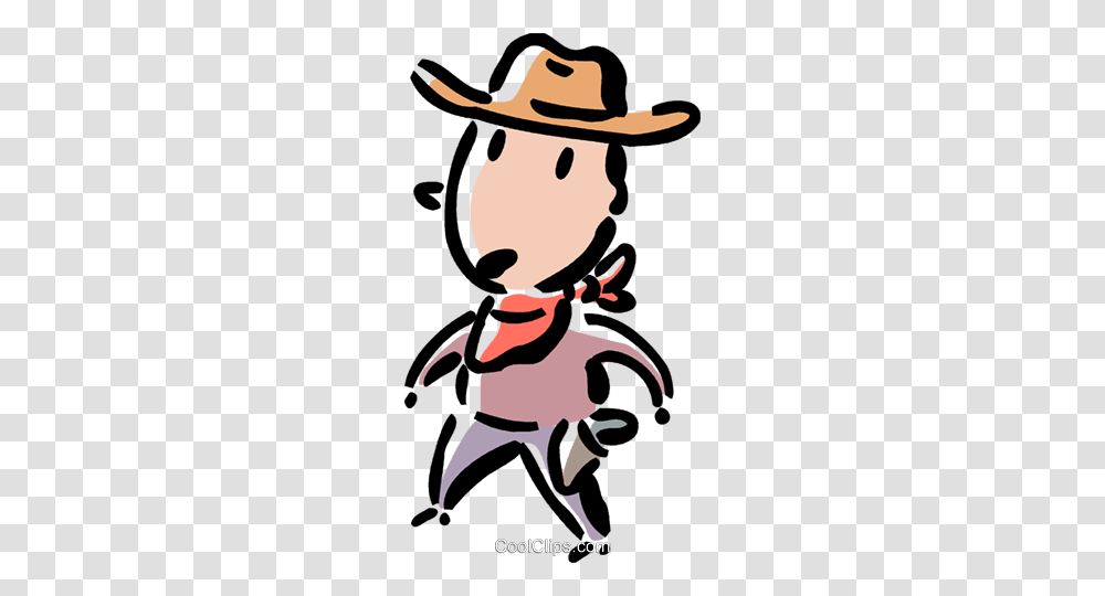Cowboy Ready To Draw Royalty Free Vector Clip Art Illustration, Stencil, Performer, Leisure Activities Transparent Png