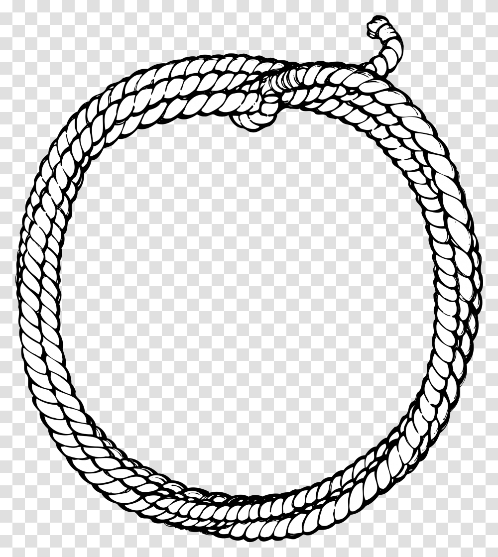 Cowboy Rope Drawing Easy Image With Western Rope Clipart Black And White, Moon, Outer Space, Night, Astronomy Transparent Png