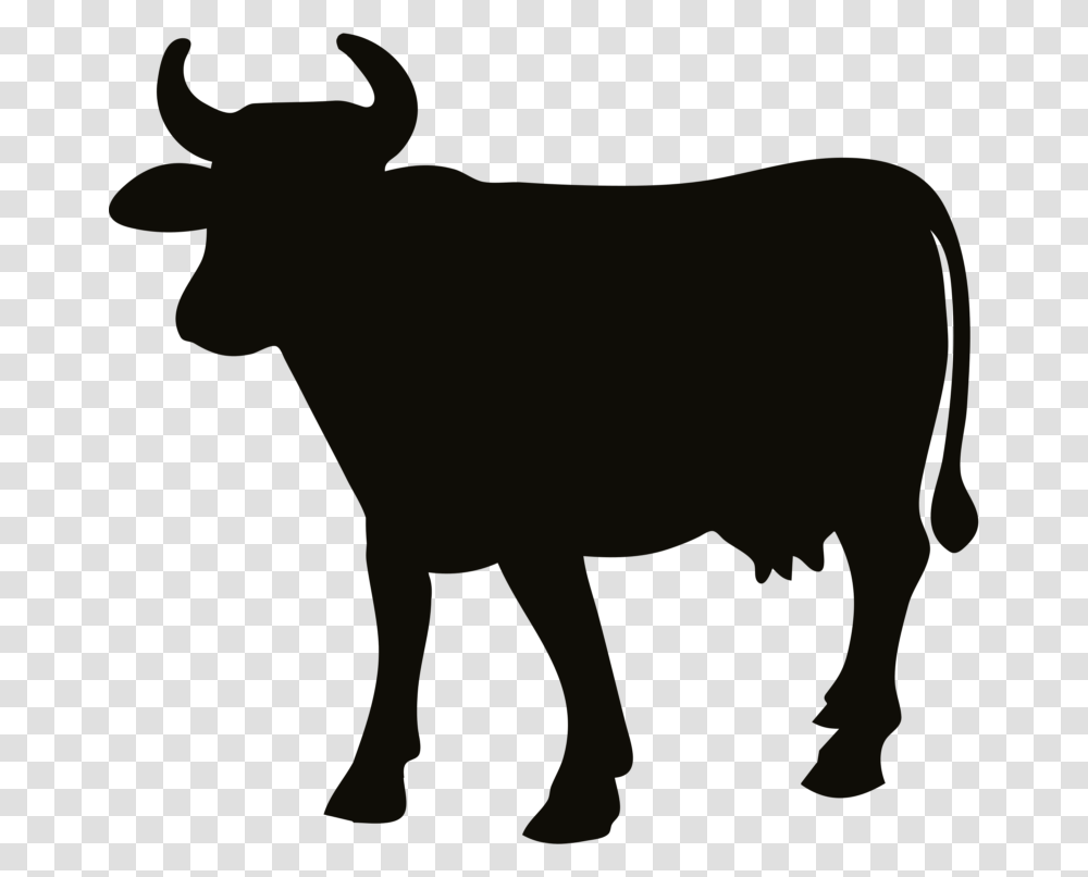 Cowboy Silhouette Clip Art, Bull, Mammal, Animal, Cattle Transparent Png