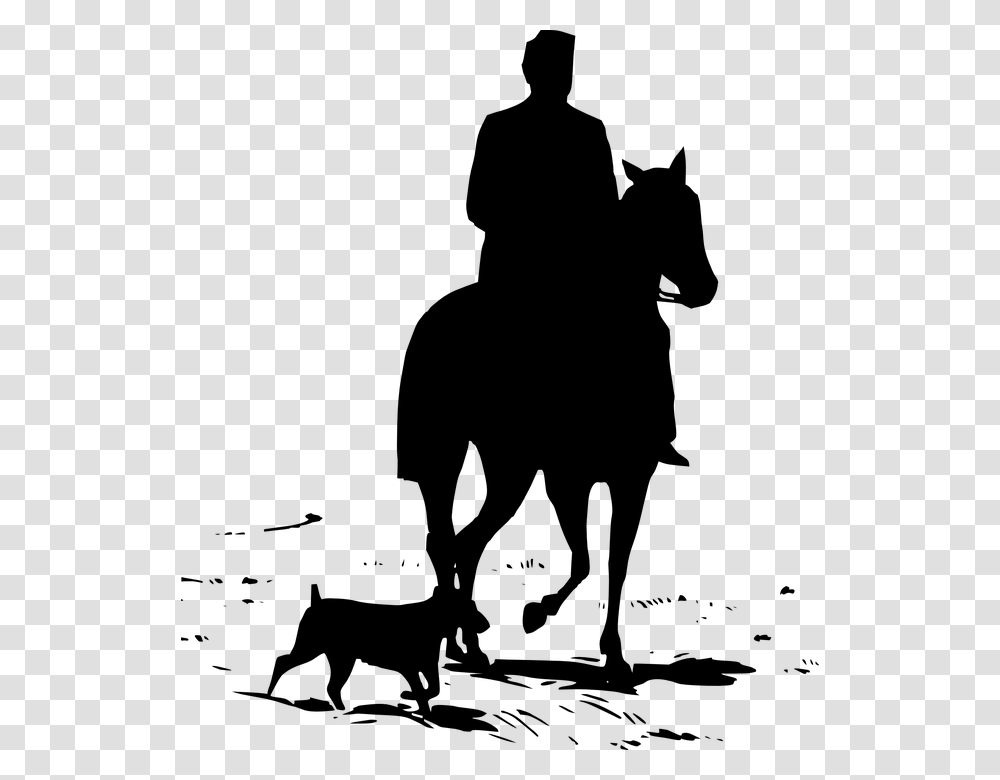 Cowboy Silhouette Horse Riding Silhouette Clipart, Gray, World Of Warcraft Transparent Png