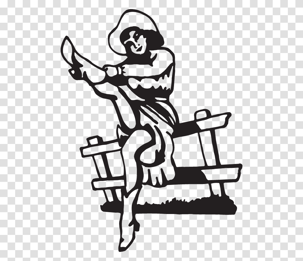 Cowboy, Sport, Sports, Stencil, Working Out Transparent Png