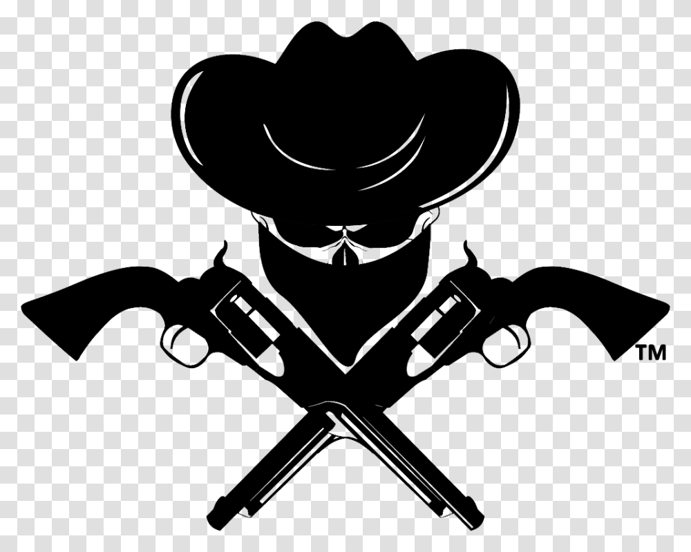 Cowboys Logo Cow Boy Logo, Gun, Weapon, Weaponry, Stencil Transparent Png