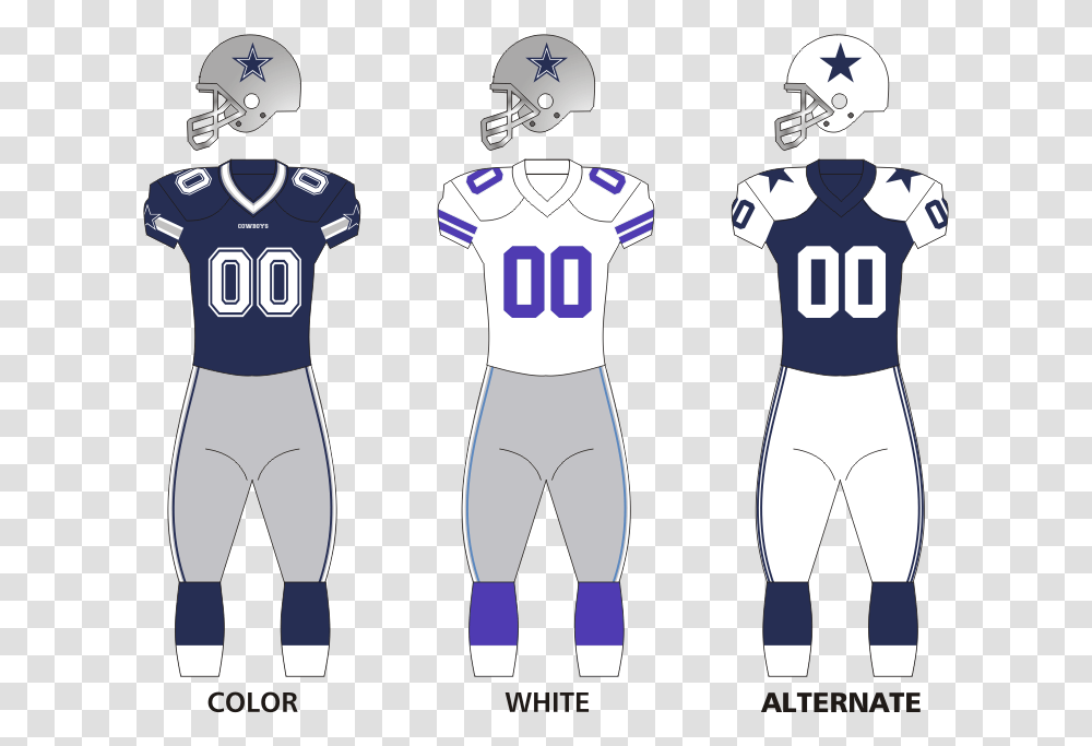 Cowboys Uniforms12 Dallas Cowboys Uniforms 2017, Shirt, Helmet, Jersey Transparent Png