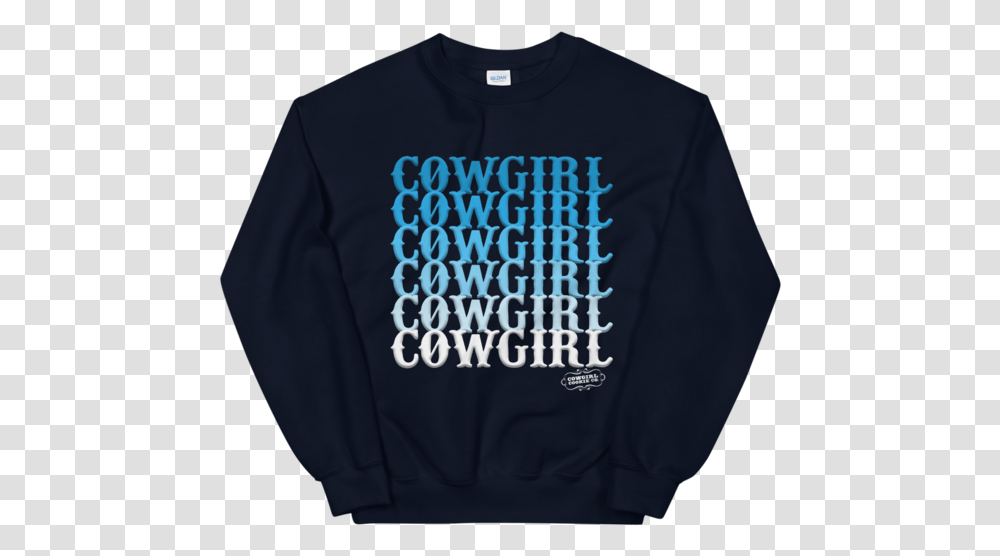 Cowgirl Blues Pullover Long Sleeve, Clothing, Apparel, Sweatshirt, Sweater Transparent Png