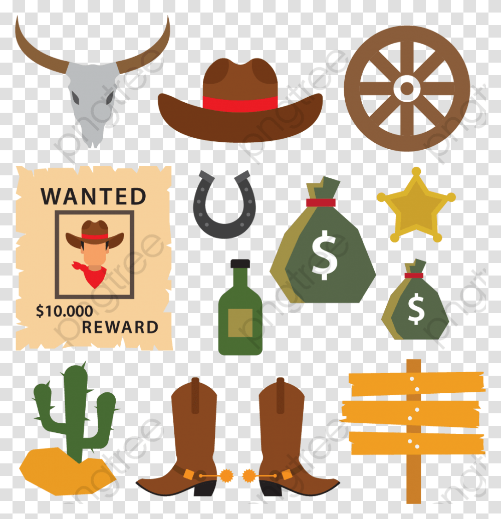 Cowgirl Boots Clipart Cosas Del Viejo Oeste, Apparel, Poster, Advertisement Transparent Png