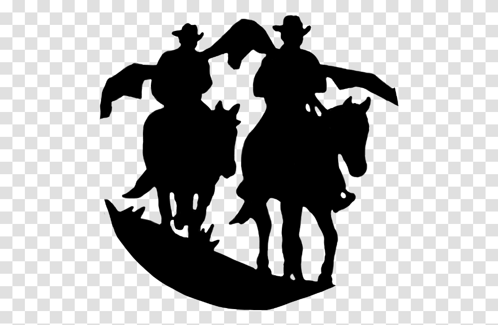 Cowgirl Cowgirlsilhouette Silhouette Cowboy Cowboysilho Horseshoe Decal, Person, Human, People, Crowd Transparent Png