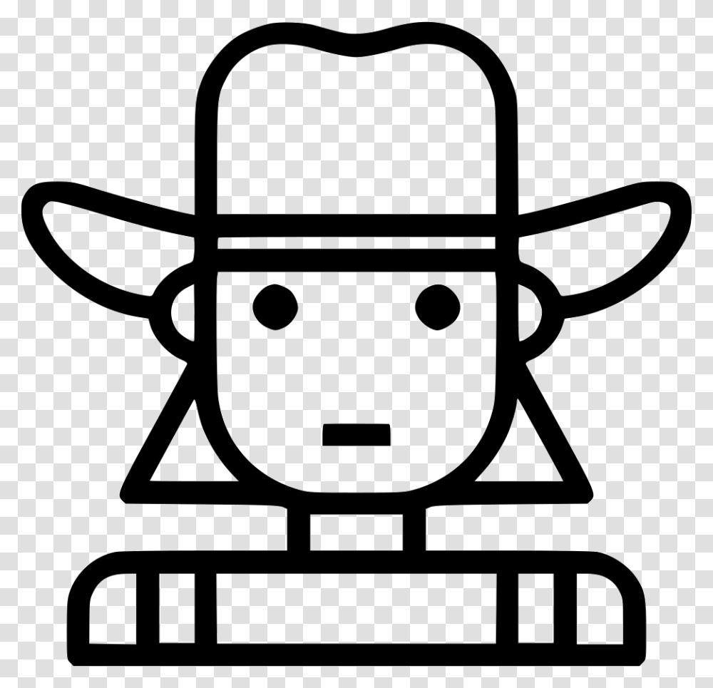 Cowgirl Farm Female Human Icon Free Download, Stencil, Lawn Mower, Tool, Logo Transparent Png