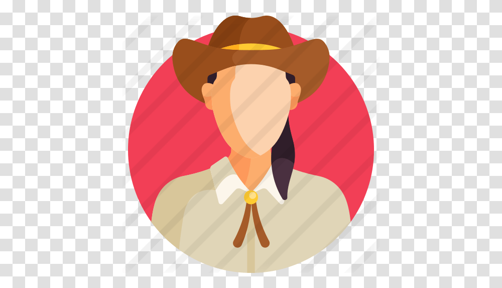 Cowgirl Free People Icons Western, Clothing, Apparel, Face, Hat Transparent Png