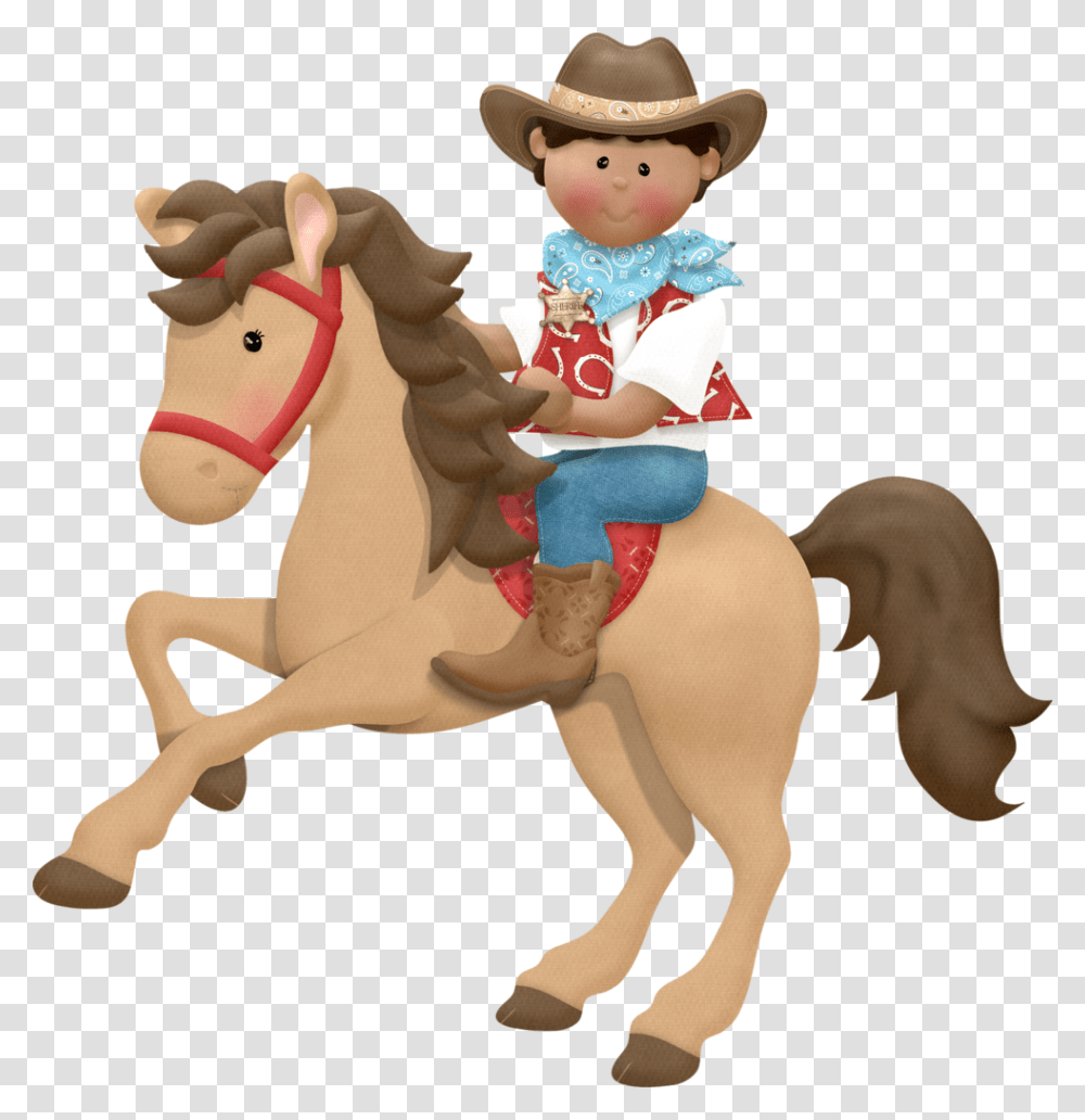 Cowgirl Horse Clipart, Figurine, Toy, Doll Transparent Png