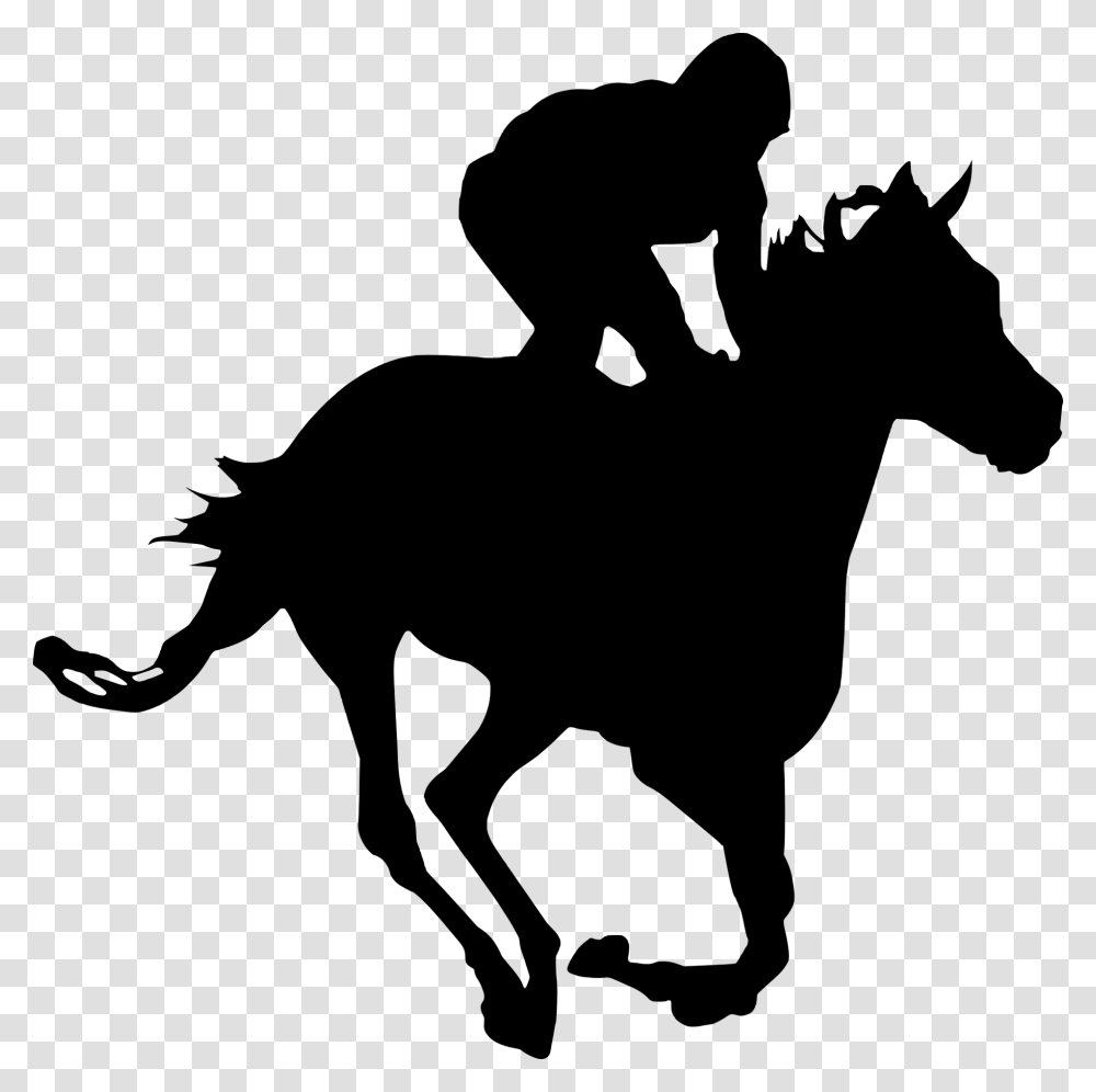 Cowgirl Riding Horse Silhouette, Gray, World Of Warcraft Transparent Png