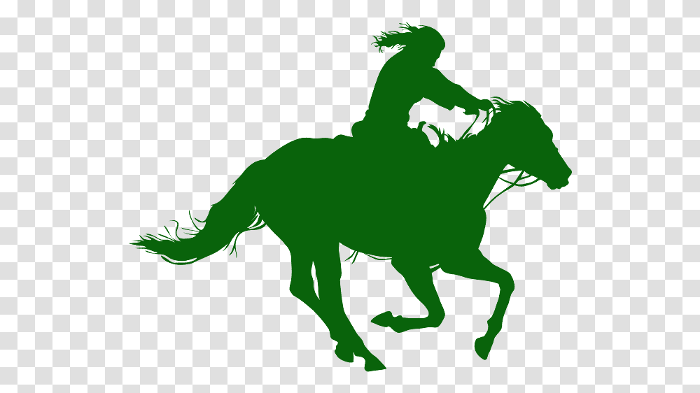 Cowgirl Riding Horse Silhouette, Person, Human, Cat, Pet Transparent Png