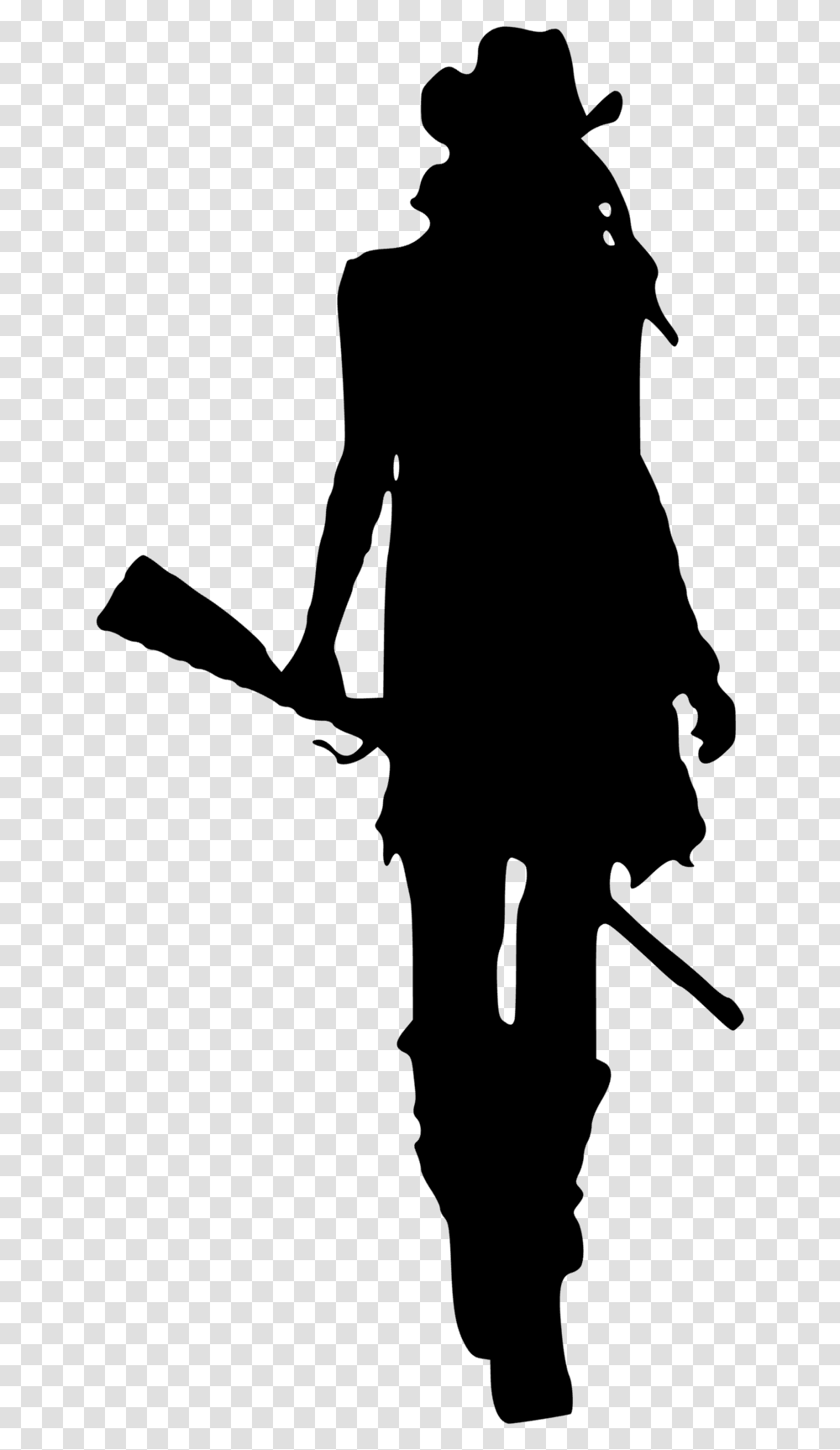 Cowgirl Silhouette, Apparel, Musician, Musical Instrument Transparent Png