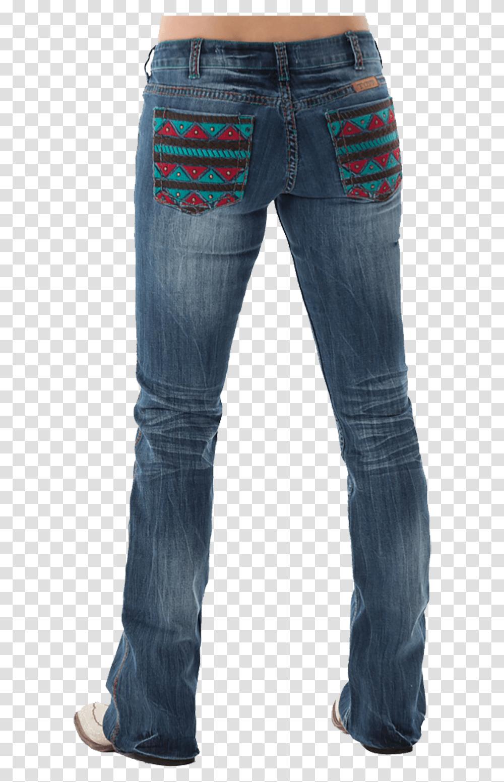 Cowgirl Tuff Women's Apache Boot Cut Jeanwaztec Embroideryampstuds Pocket, Pants, Apparel, Jeans Transparent Png