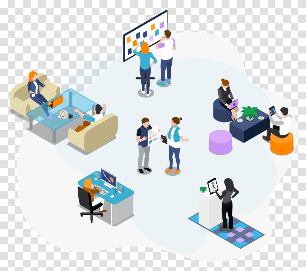 Coworking Spaces The Original Visitor Management System Sharing, Person, Standing, Crowd, Pants Transparent Png