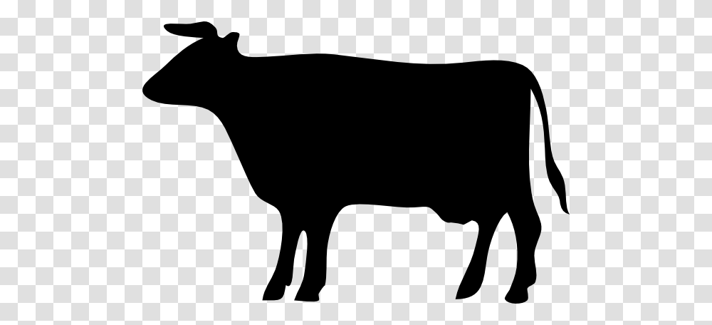 Cows Clipart, Silhouette, Cattle, Mammal, Animal Transparent Png