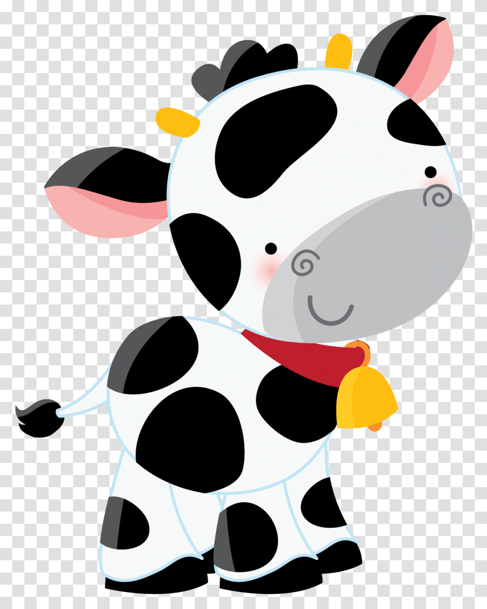 Cows Clipart Vaca Cute Farm Animals Clipart, Mammal, Cattle, Graphics, Stencil Transparent Png