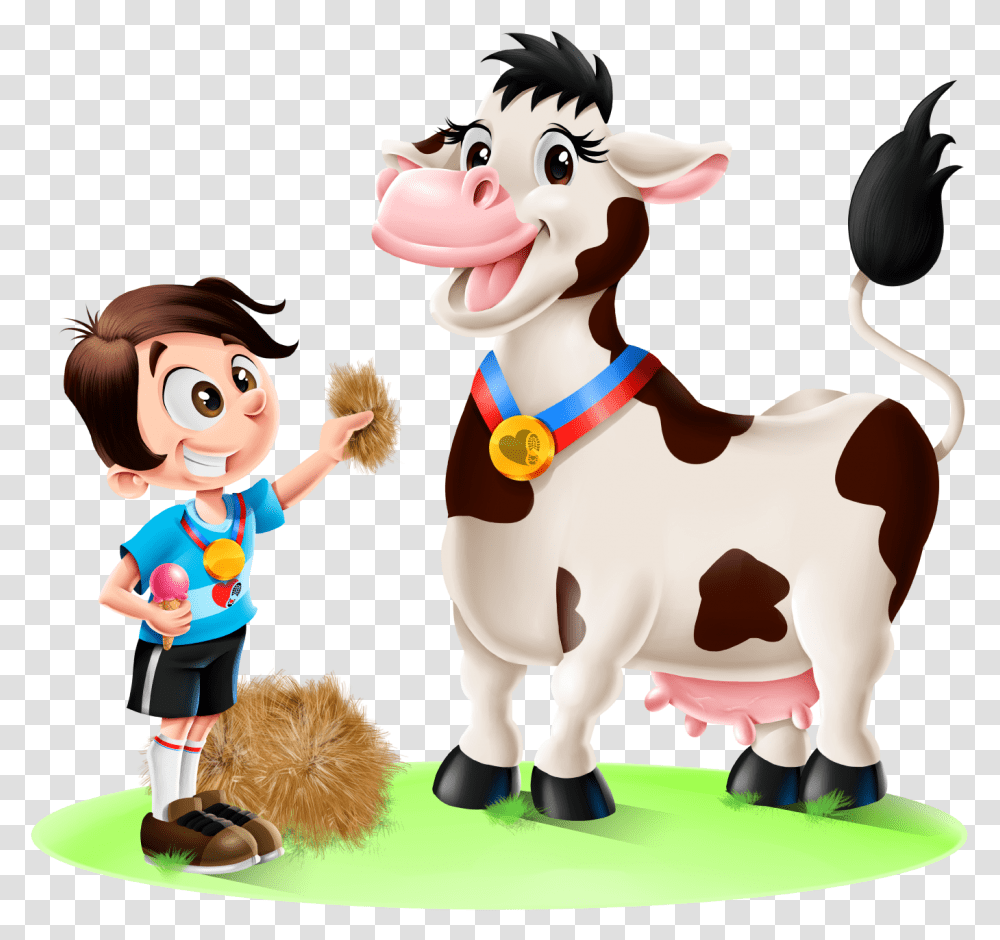 Cows Dairy Month Clipart Cartoon, Person, Performer, Toy, People Transparent Png