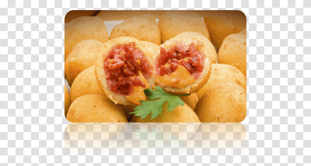 Coxinha De Bacon Com Cheddar, Plant, Meal, Food, Dish Transparent Png