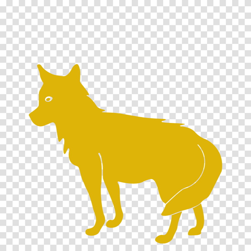 Coyote Clipart Land Animal, Mammal, Wolf, Wildlife, Silhouette Transparent Png