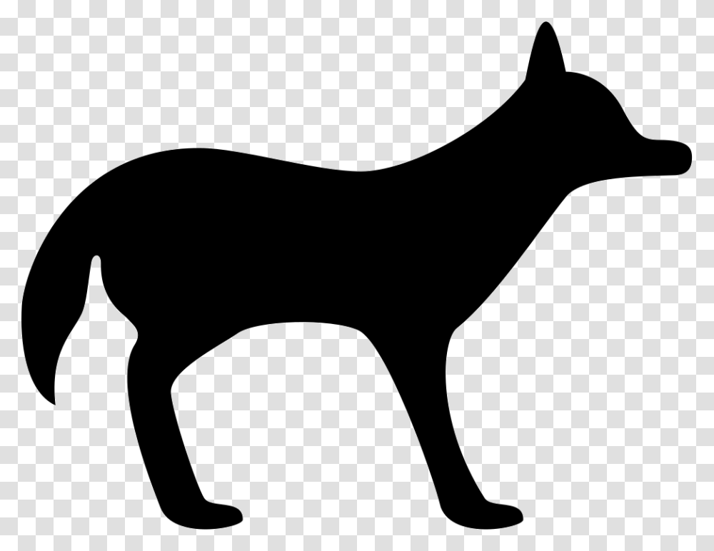 Coyote Facing Right Icon Free Download, Silhouette, Mammal, Animal, Blow Dryer Transparent Png