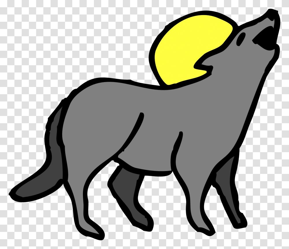 Coyote Howling Moon Howl Free Image, Animal, Mammal, Horse, Label Transparent Png