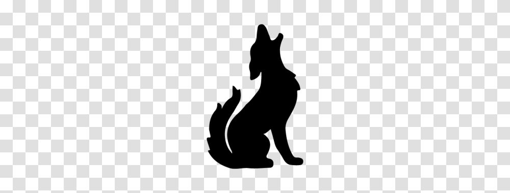 Coyote Silhouette Clip Art, Gray, World Of Warcraft Transparent Png
