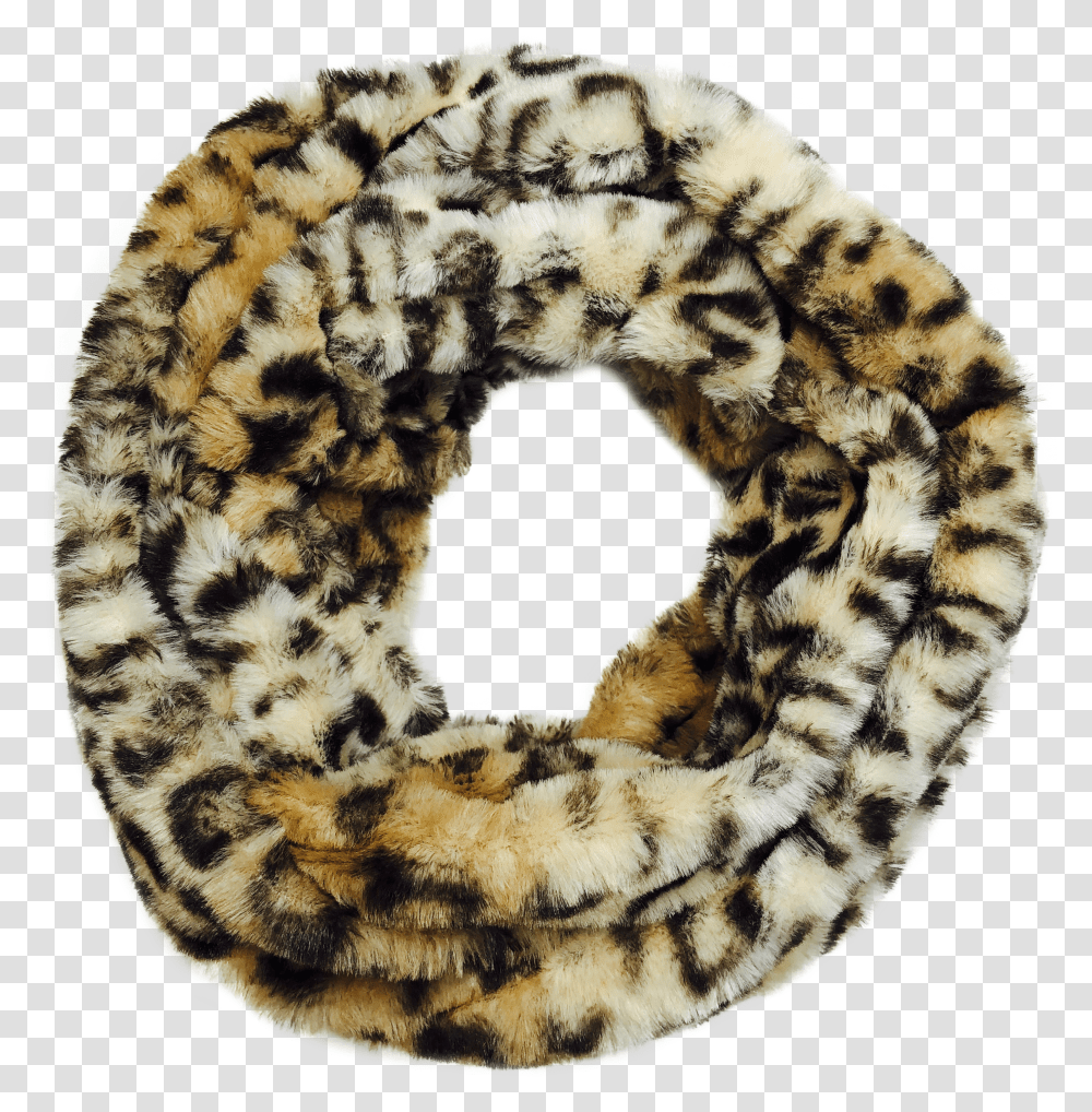 Cozy Leopard Scarf Transparent Png
