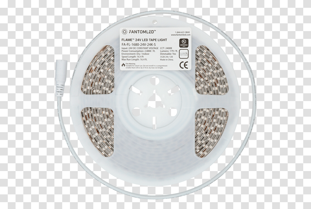 Cpo Custom Length 24v Flame Wetsubmersible Led Tape Circle, Crystal, Pottery, Soil, Reel Transparent Png
