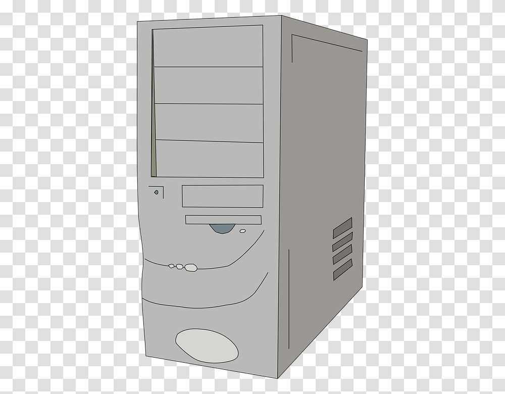 Cpu Black And White Old Computer Case, Electronics, Hardware, Server, Computer Hardware Transparent Png