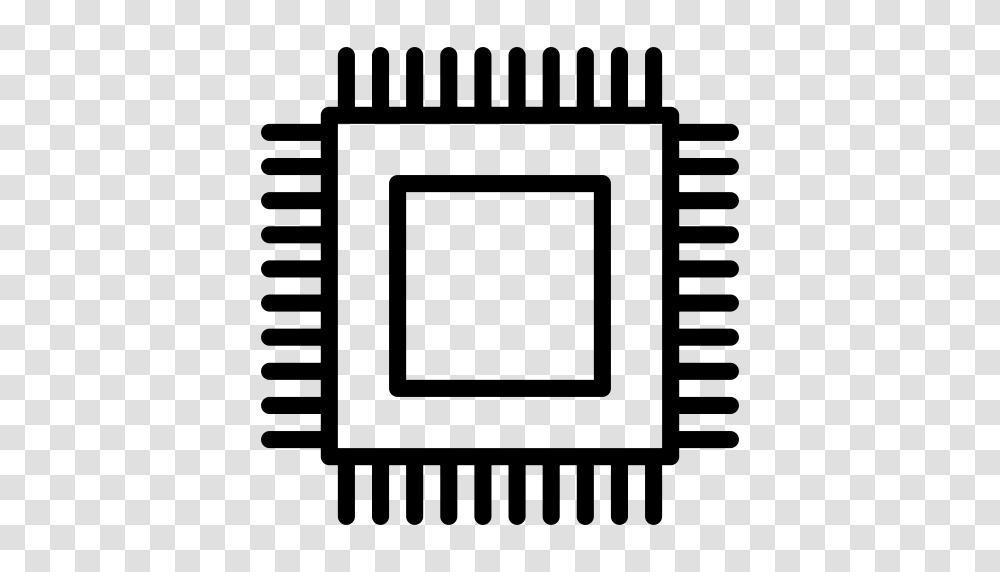 Cpu Microchip Processor Icon And Vector For Free Download, Gray, World Of Warcraft Transparent Png