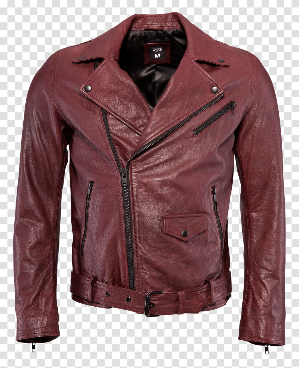 CR Jack Leather Jacket Oxblood Transparent Png