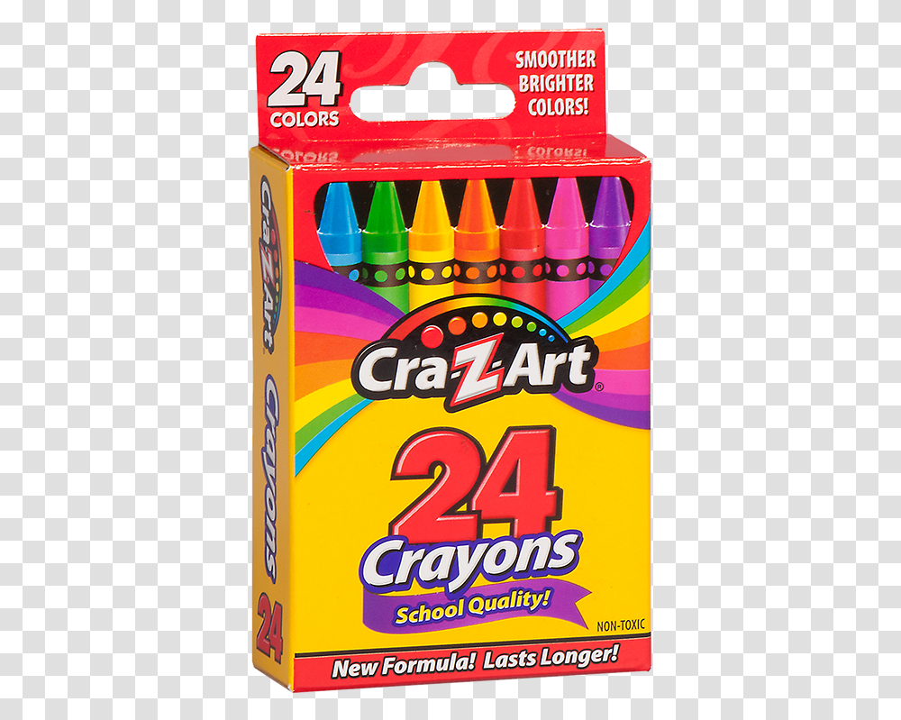 Cra Z Art Crayons 24 Count Cra Z Art Crayons 24 Pack, Poster, Advertisement Transparent Png