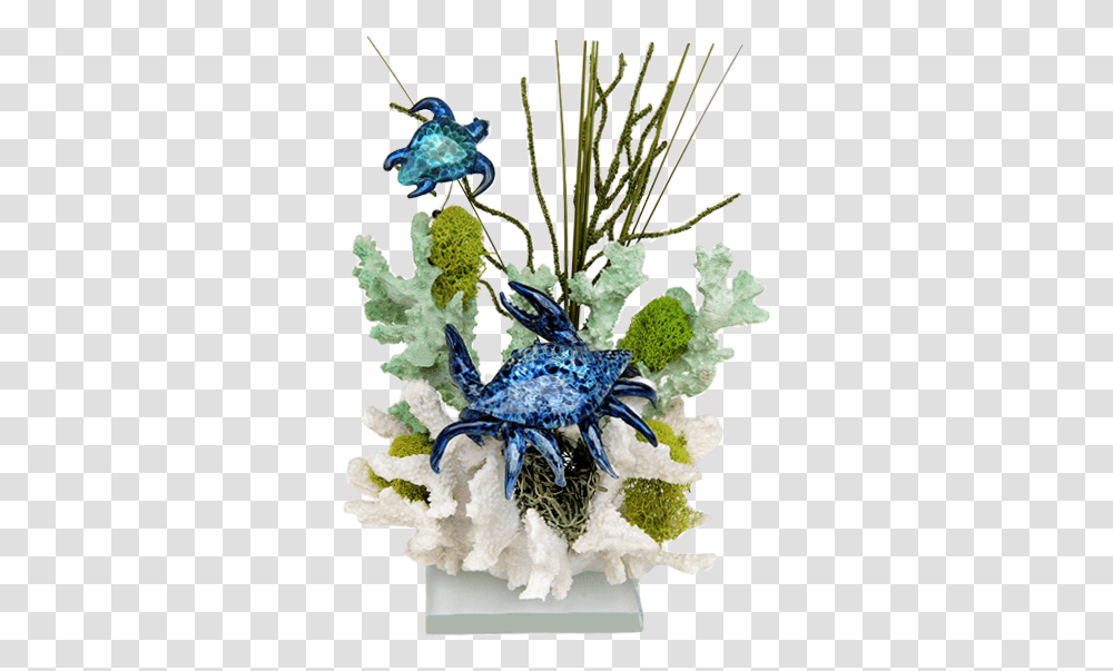 Crab And Turtle Coral Pet Cremation Sculpture Craft, Bird, Animal, Sea Life, Plant Transparent Png