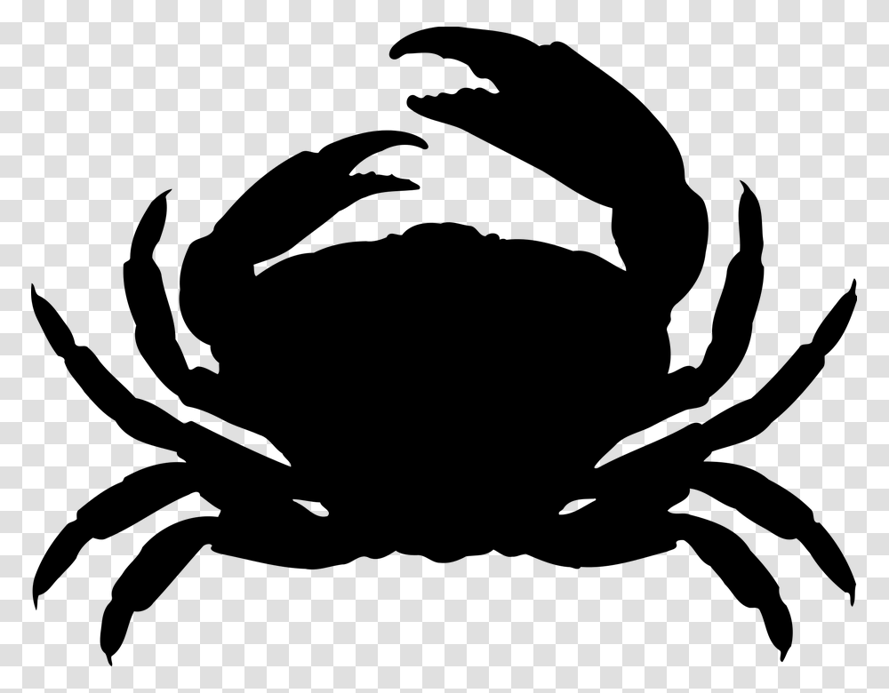 Crab Black And White Crab Black And White, Gray, World Of Warcraft Transparent Png