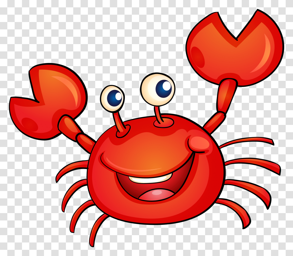 Crab Cartoon Vector Download Crab Cartoon, Seafood, Sea Life, Animal, Photography Transparent Png